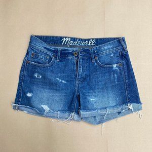 Madewell distressed jean short 4 in inseam